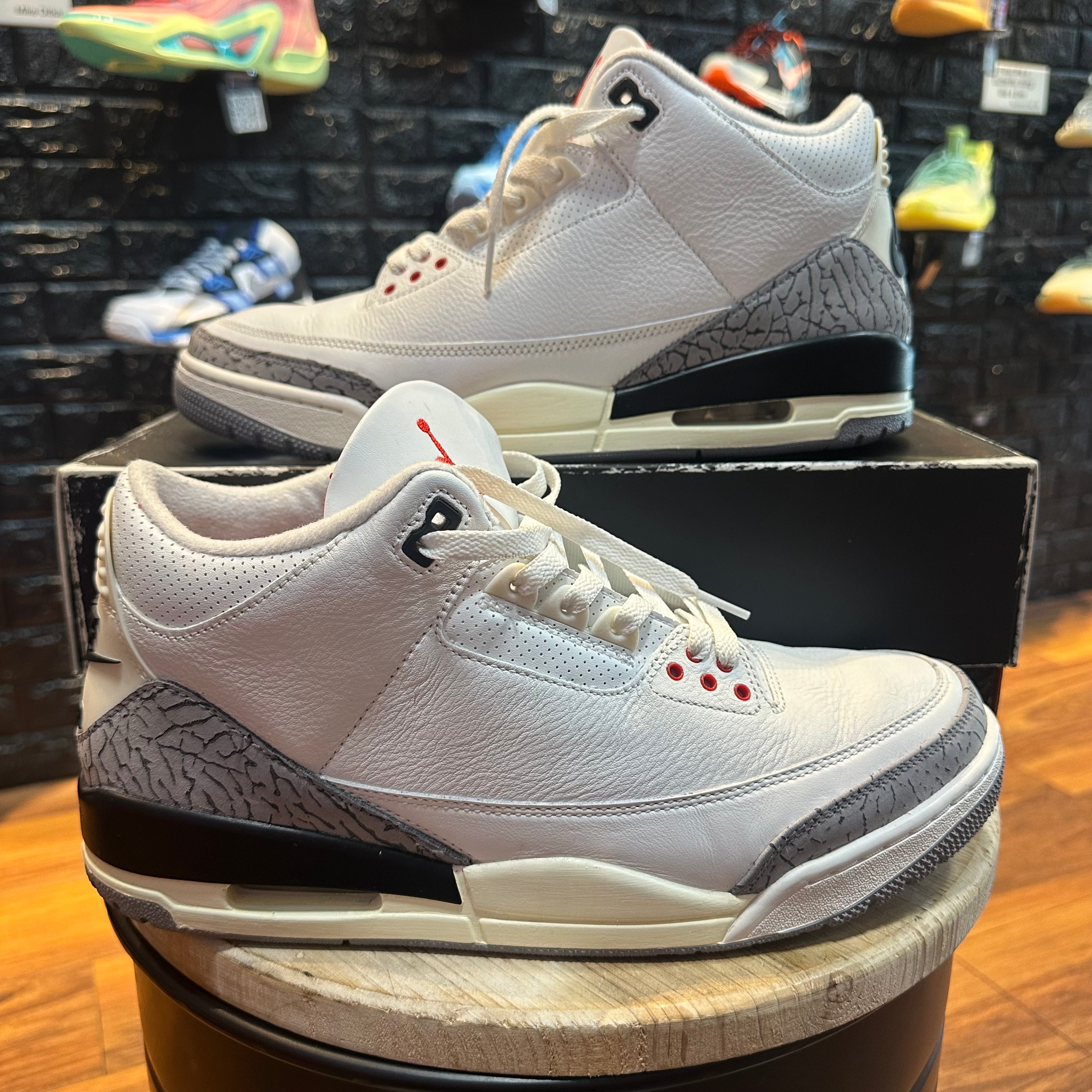 Air Jordan 3 Retro White Cement Reimagined Gently Enjoyed Used Men Jawns on Fire