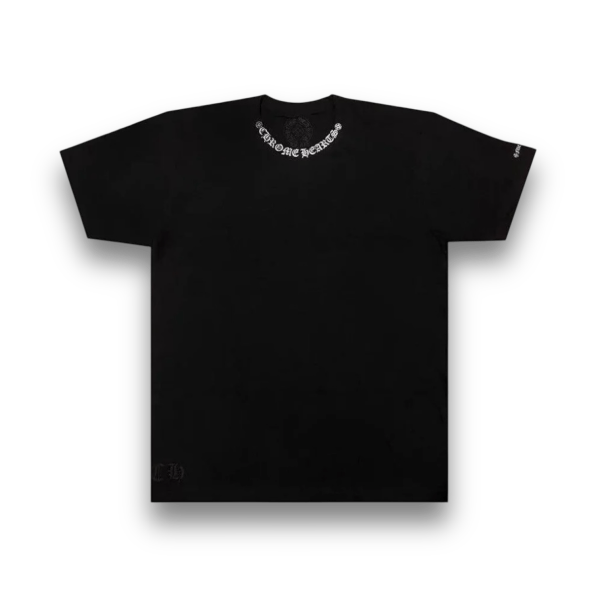 Chrome Hearts Neck Logo Short Sleeve T-Shirt Black – Jawns on Fire