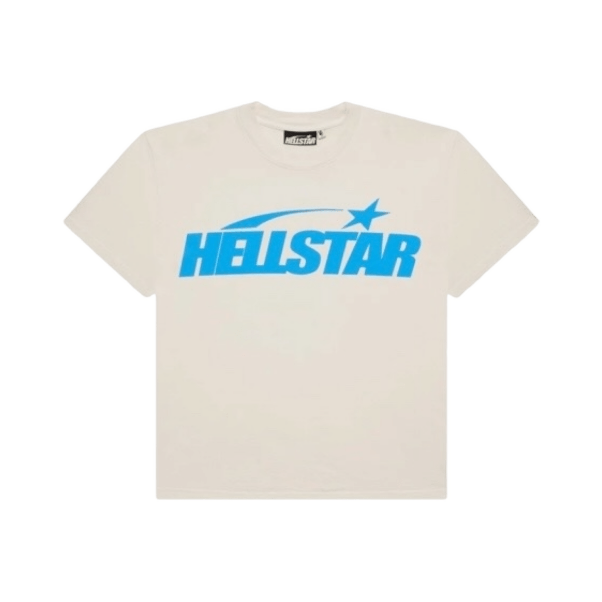 HellStar Studios HS Classic T-Shirt - White & Blue Regular Print T