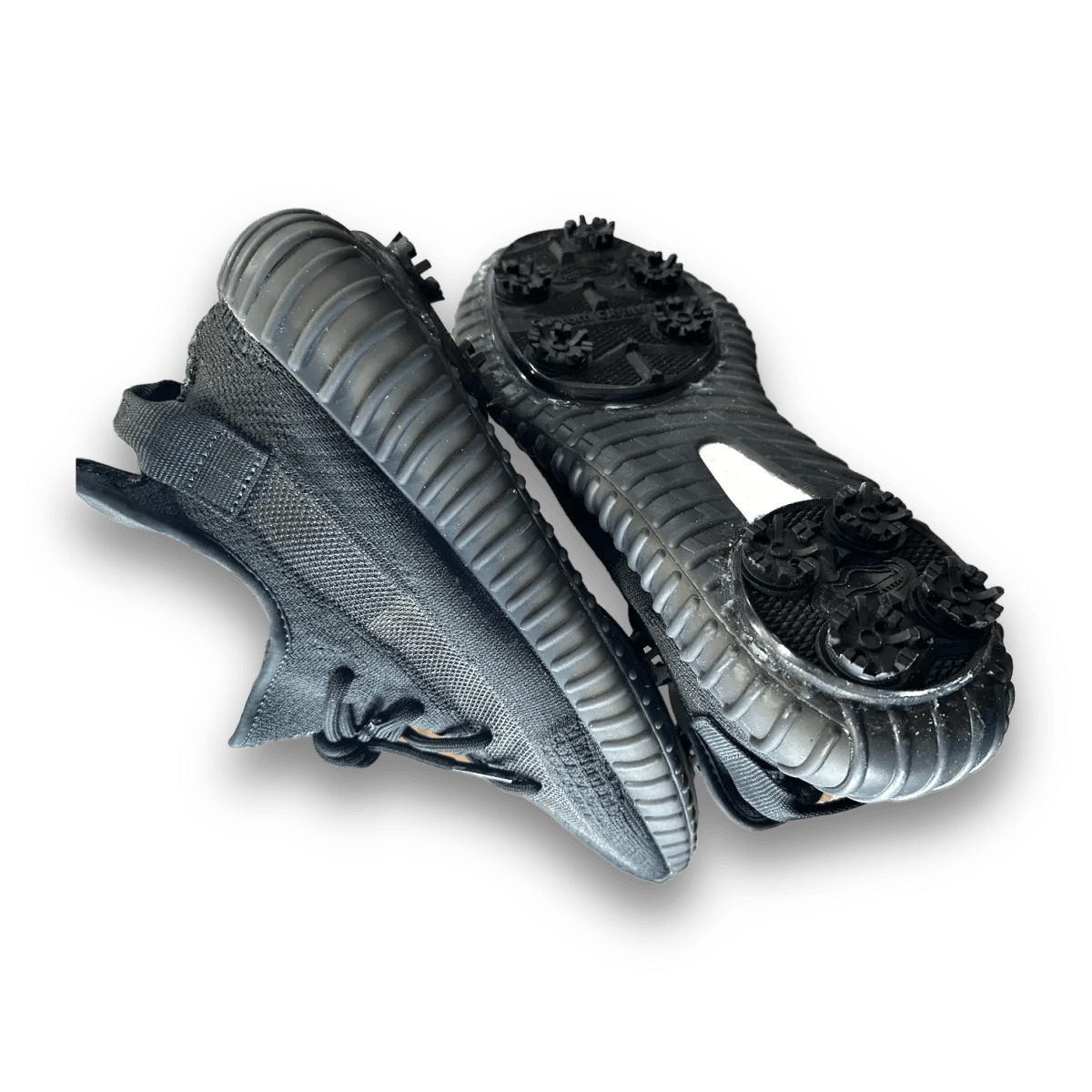 Yeezy Boost 350 V2 Onyx - Golf Cleat Jawns on Fire Yeezy Boost 350 V2 Onyx - Golf Cleat Jawns on Fire
