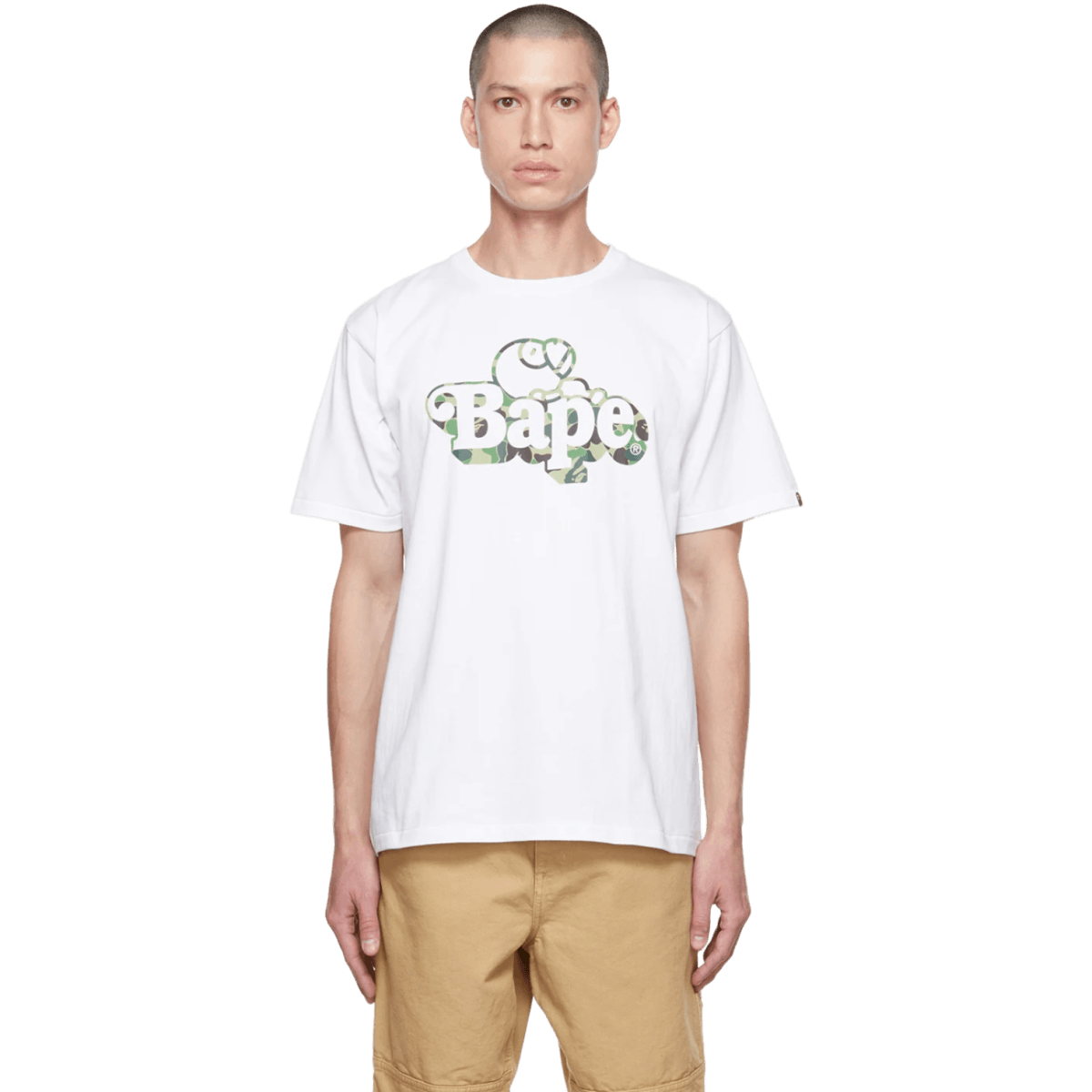 Bape White Camo Milo T-Shirt - T-Shirt - Jawns on Fire Sneakers & Streetwear