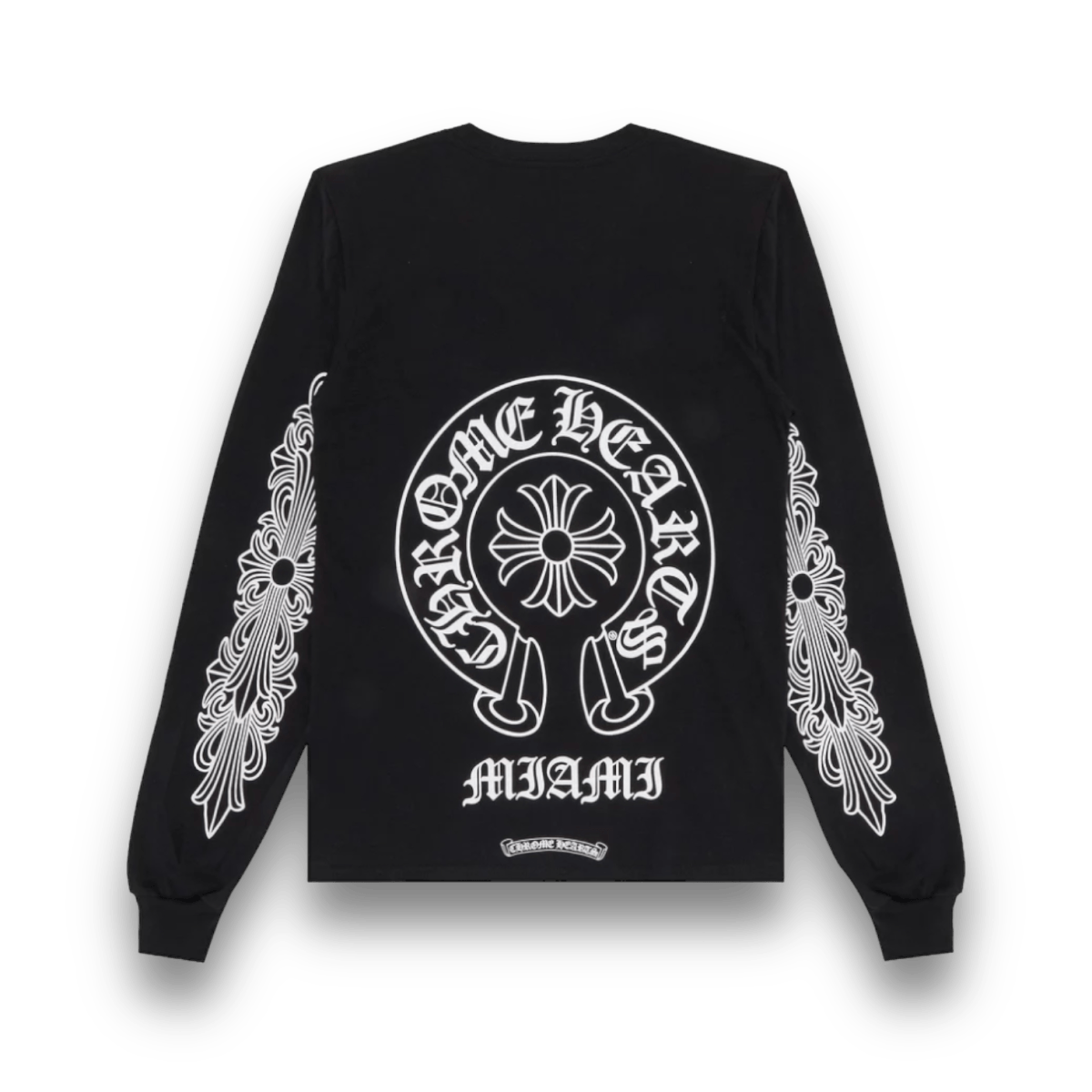 Chrome Hearts Miami Exclusive Long-Sleeve T-Shirt 'Black/White' - Long Sleeve - Jawns on Fire Sneakers & Streetwear