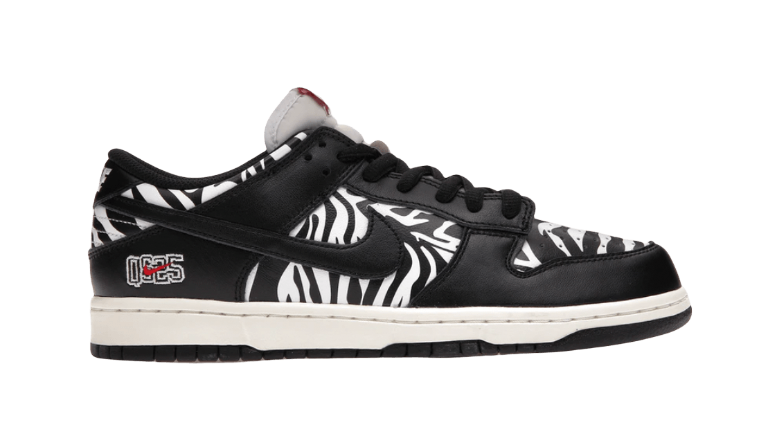SB Dunk Low OG QS Quartersnacks Zebra - Low Sneaker - Jawns on Fire Sneakers & Streetwear