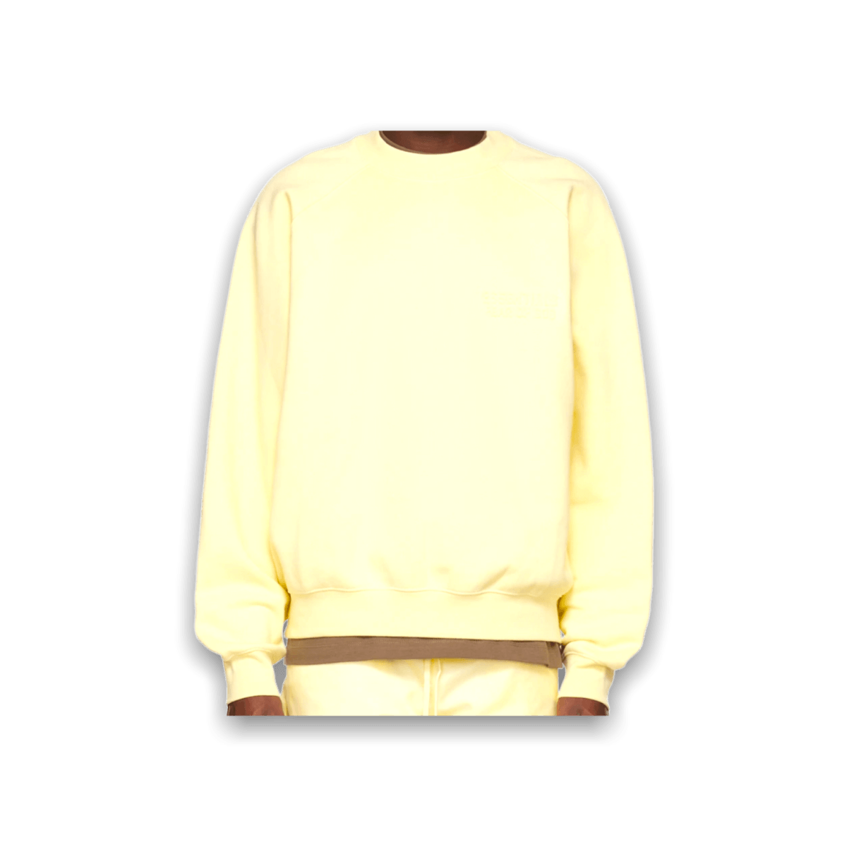 Essentials Fear of God Crew Yellow Sweatshirt - Sweatshirt - Jawns on Fire Sneakers & Streetwear