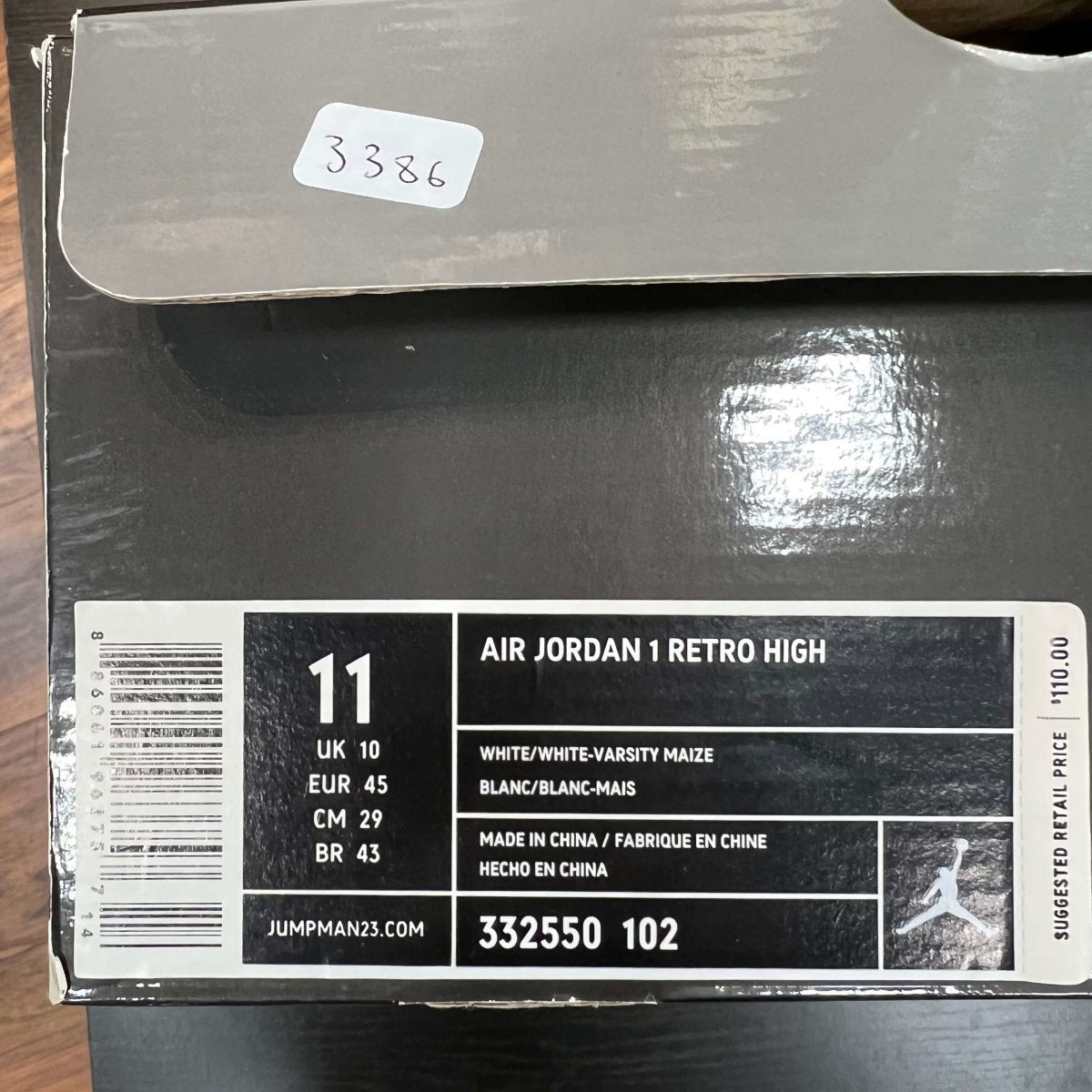 Air Jordan 1 Retro High 'Maize' - Gently Enjoyed (Used) Men 11 - High Sneaker - Jawns on Fire Sneakers & Streetwear