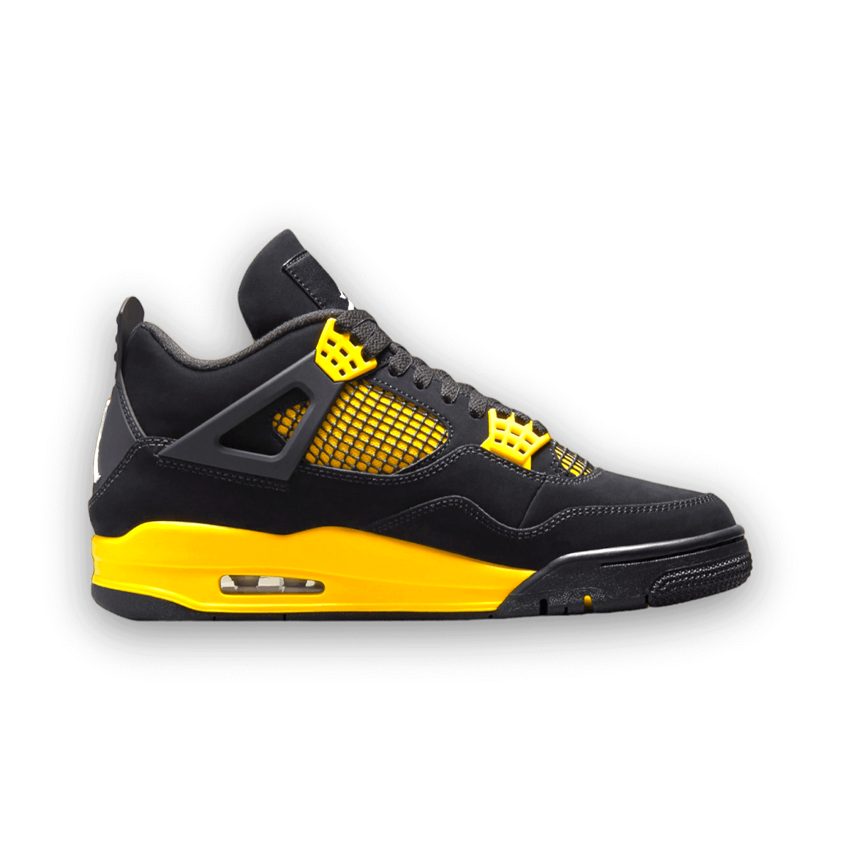 Air Jordan 4 Retro Yellow & Black 'Thunder' 2023 - Grade School - Mid Sneaker - Jawns on Fire Sneakers & Streetwear