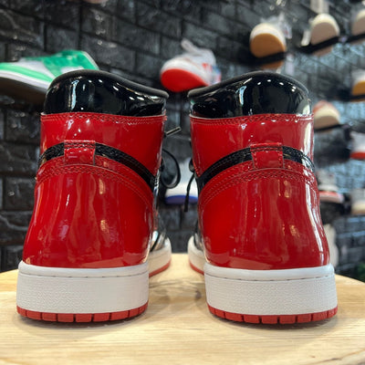 Jordan 1 Retro High OG Patent Bred - Gently Enjoyed (Used) Men 11 - High Sneaker - Jawns on Fire Sneakers & Streetwear