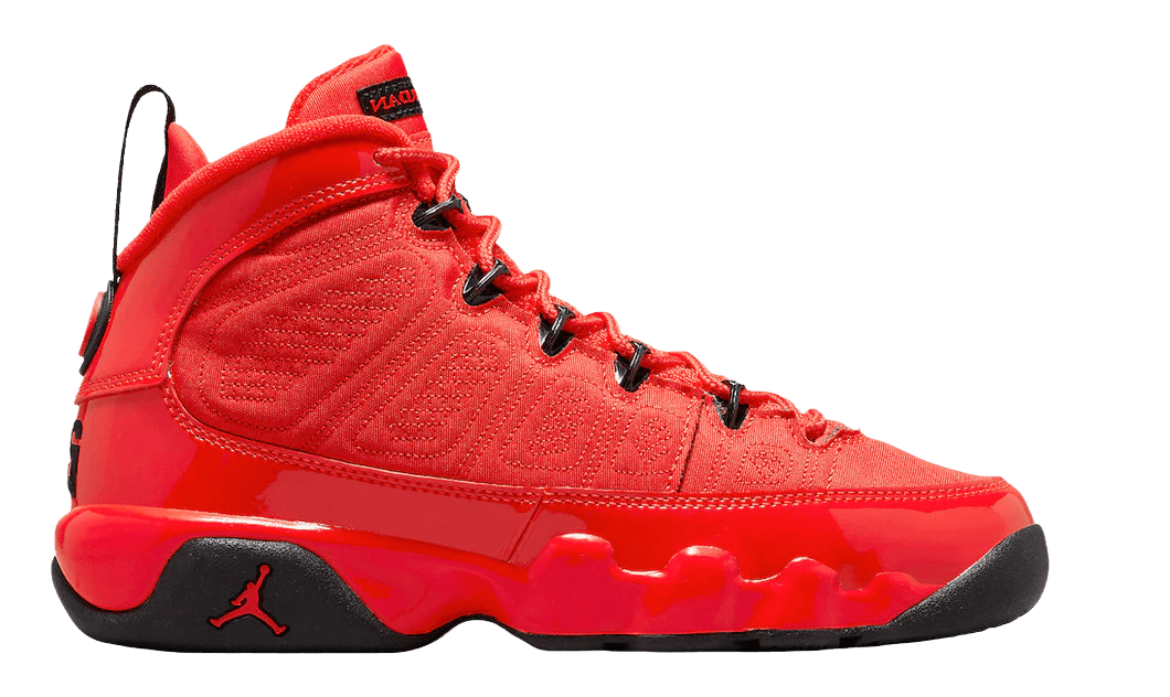Jordan 9 Retro Chile Red - Grade School - High Sneaker - Jawns on Fire Sneakers & Streetwear