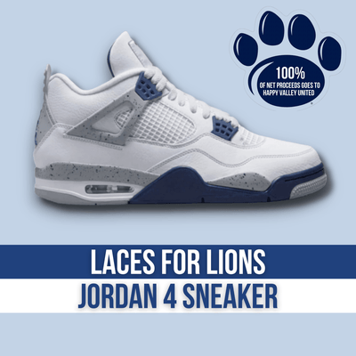 Laces for Lions Air Jordan 4 Retro Midnight Navy - Mid Sneaker - Jawns on Fire Sneakers & Streetwear