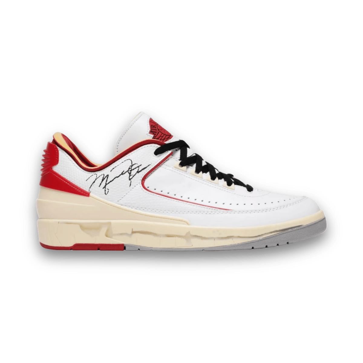 Off-White x Air Jordan 2 Retro Low SP 'White Varsity Red' - Low Sneaker - Jawns on Fire Sneakers & Streetwear