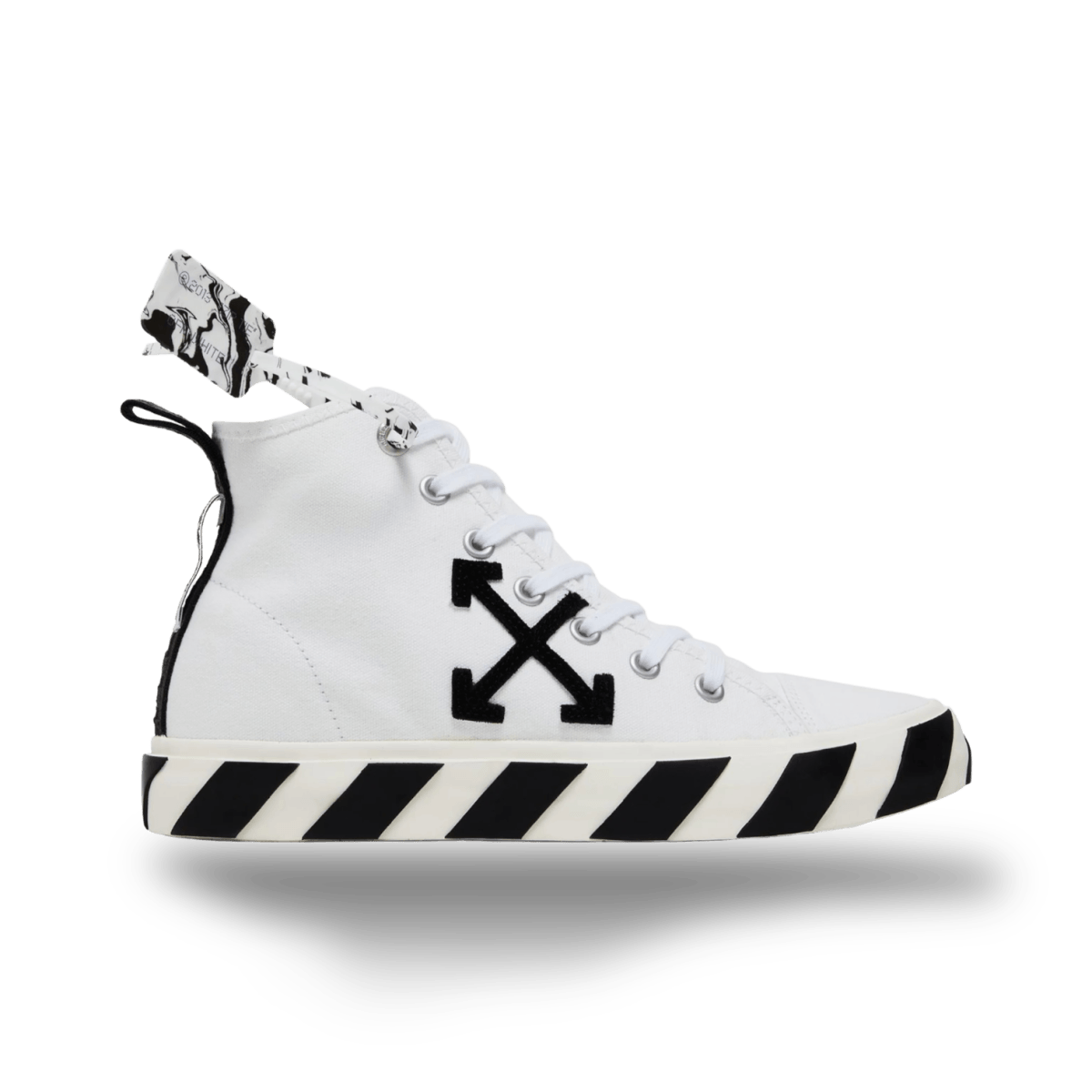 Off-White Vulc Sneaker Mid 'White Black' - High Sneaker - Jawns on Fire Sneakers & Streetwear