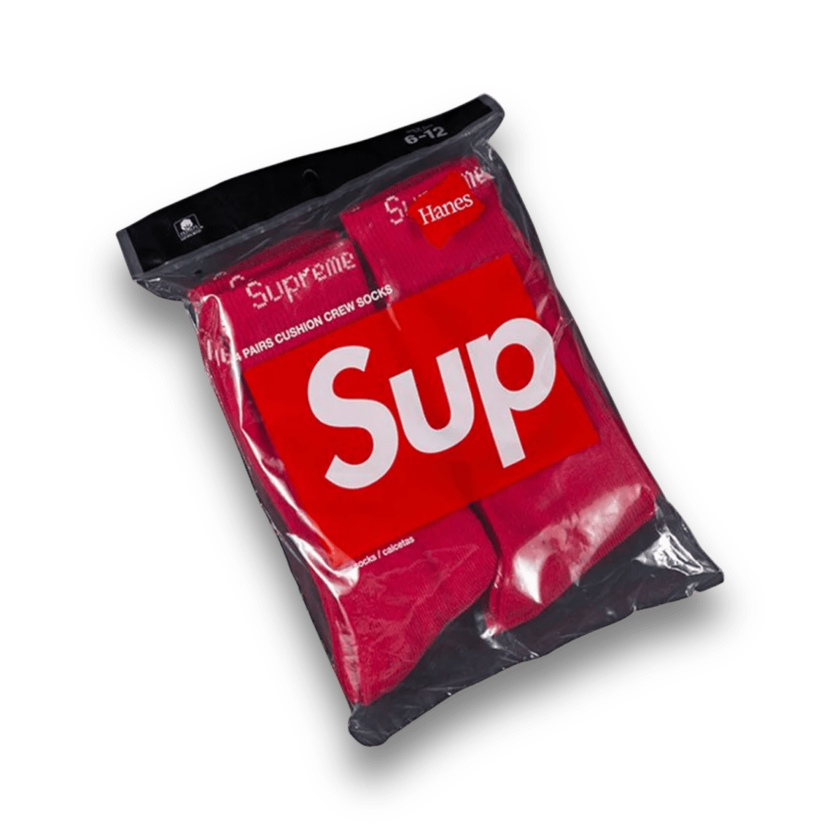 Supreme Supreme Hanes Crew Socks Red 4 Pack Underwear Socks Jawns on Fire