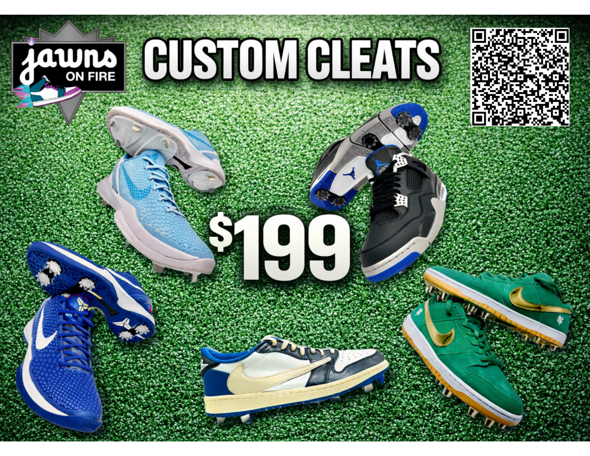 Ready to Buy Custom Cleats - Jawns on Fire