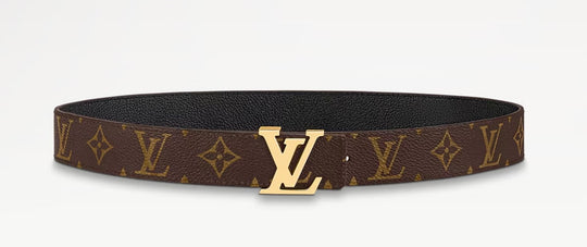 100/40 LV Initiales Reversible Belt Black/Monogram Womens Belt - Accessory - Jawns on Fire Sneakers &amp; Shoes