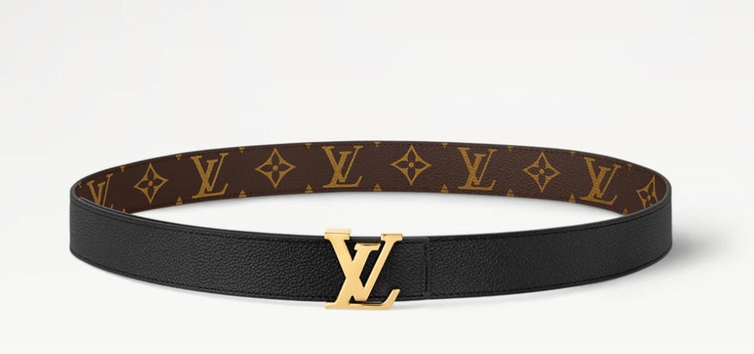 100/40 LV Initiales Reversible Belt Black/Monogram Womens Belt - Accessory - Jawns on Fire Sneakers &amp; Shoes