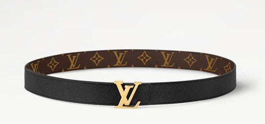 100/40 LV Initiales Reversible Belt Black/Monogram Womens Belt - Accessory - Jawns on Fire Sneakers &amp; Shoes