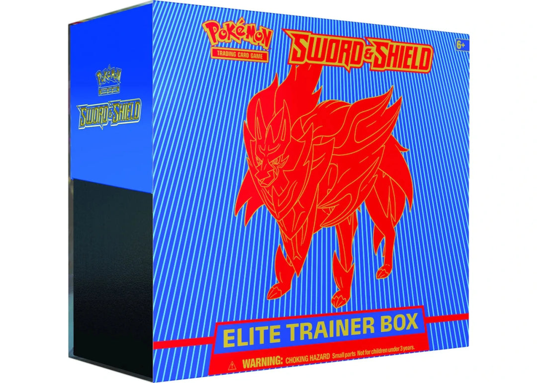 2020 Pokemon TCG Sword &amp; Shield Elite Trainer Box Zamazenta - Pokemon - Jawns on Fire Sneakers &amp; Shoes