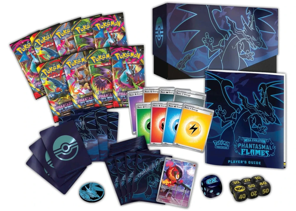 2025 Pokémon Mega Evolution Phantasmal Flames Elite Trainer Box - Pokemon - Jawns on Fire Sneakers & Shoes