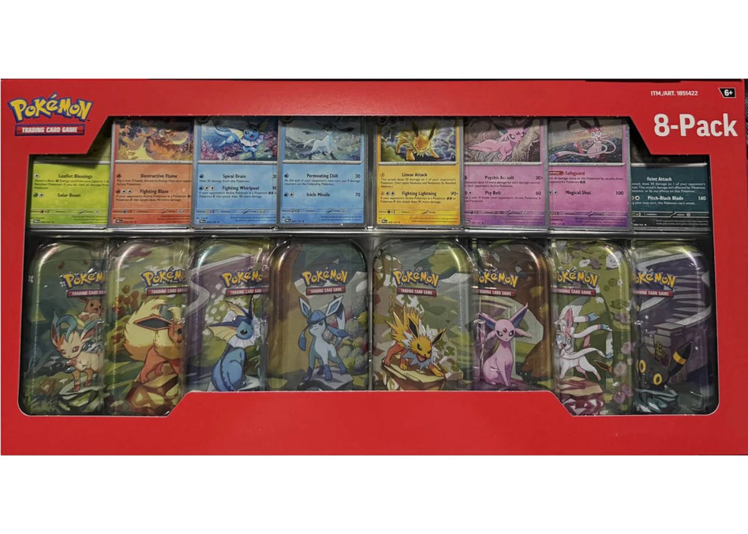 2025 Pokémon Prismatic Evolutions Mini Tins 8-Pack (Costco Exclusive) - Pokemon - Jawns on Fire Sneakers & Shoes