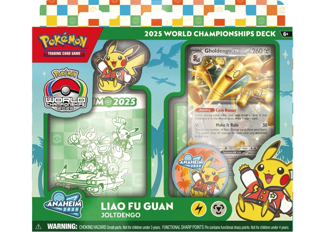 2025 Pokemon World Champion Deck Anaheim Liao Fu Guan Gholdengo Box - Pokemon - Jawns on Fire Sneakers & Shoes