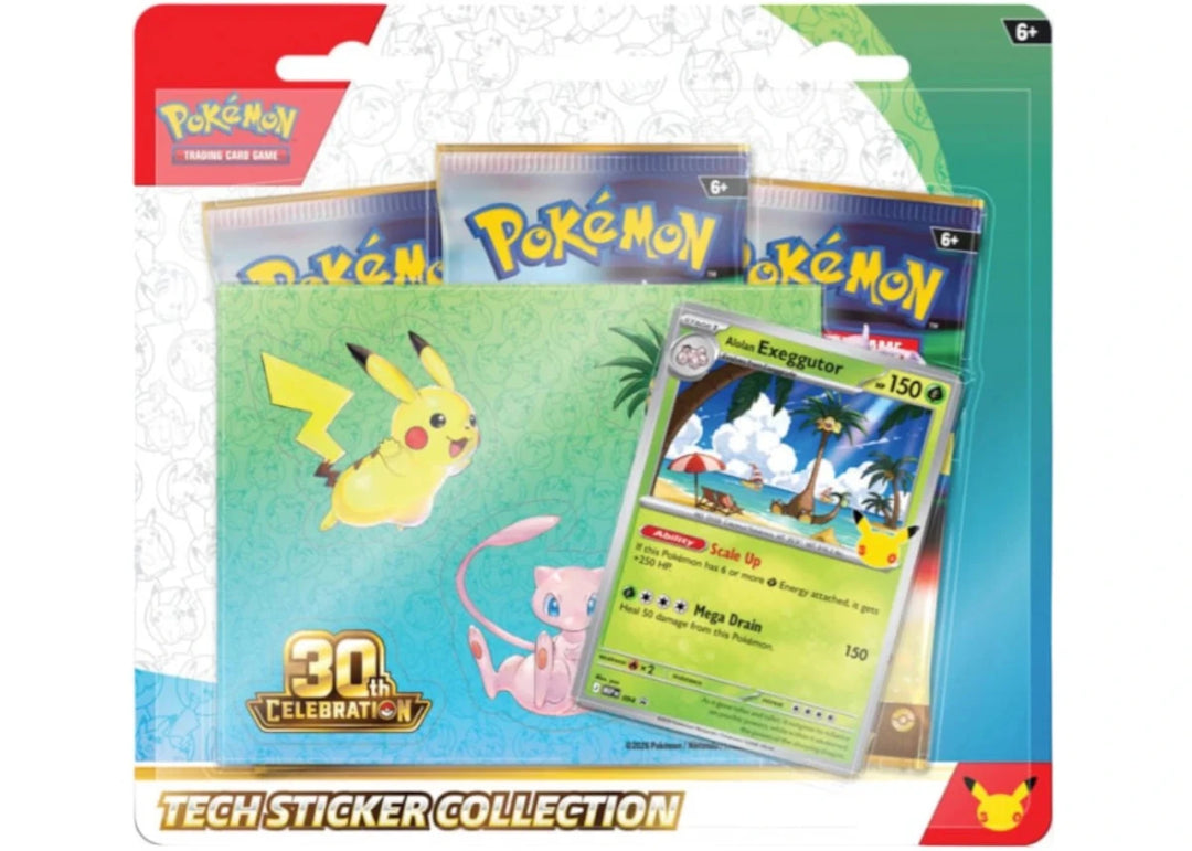 2026 Pokémon Mega Evolution 30th Celebration Tech Sticker Collection : Misc Promo - Pokemon - Jawns on Fire Sneakers &amp; Shoes