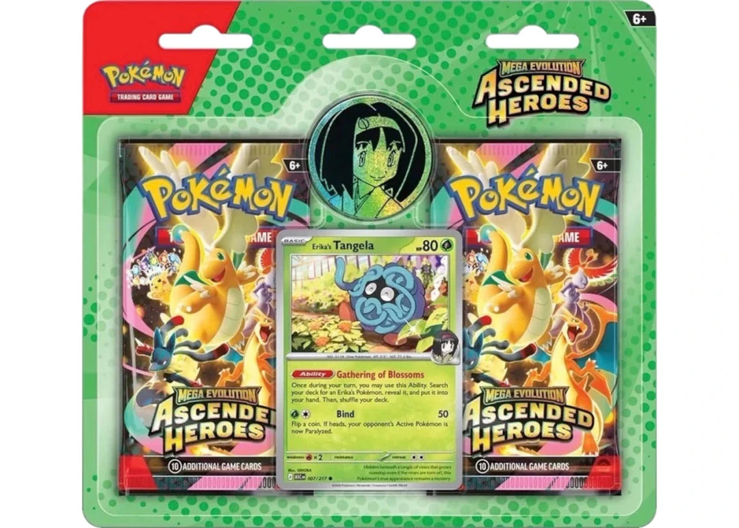2026 Pokémon Mega Evolution Ascended Heroes Erika's Tangela Blister Pack - Pokemon - Jawns on Fire Sneakers & Shoes