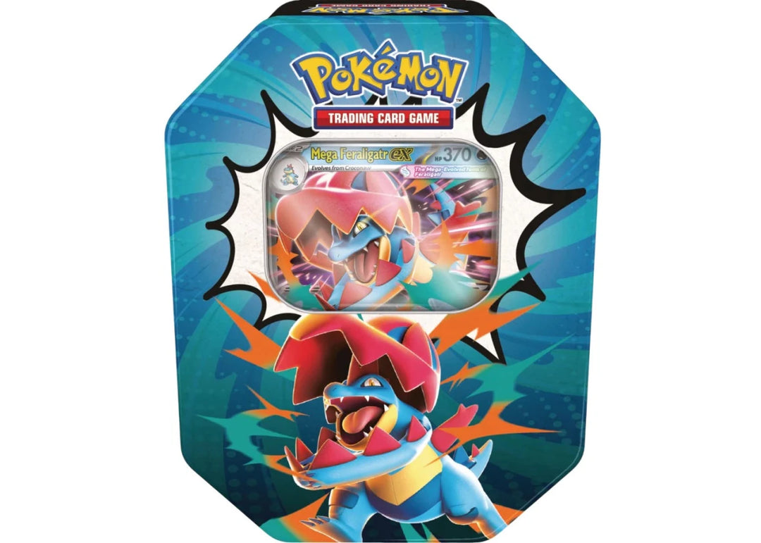 2026 Pokémon Mega Evolution Ascended Heroes Mega Feraligatr ex Tin - Pokemon - Jawns on Fire Sneakers &amp; Shoes