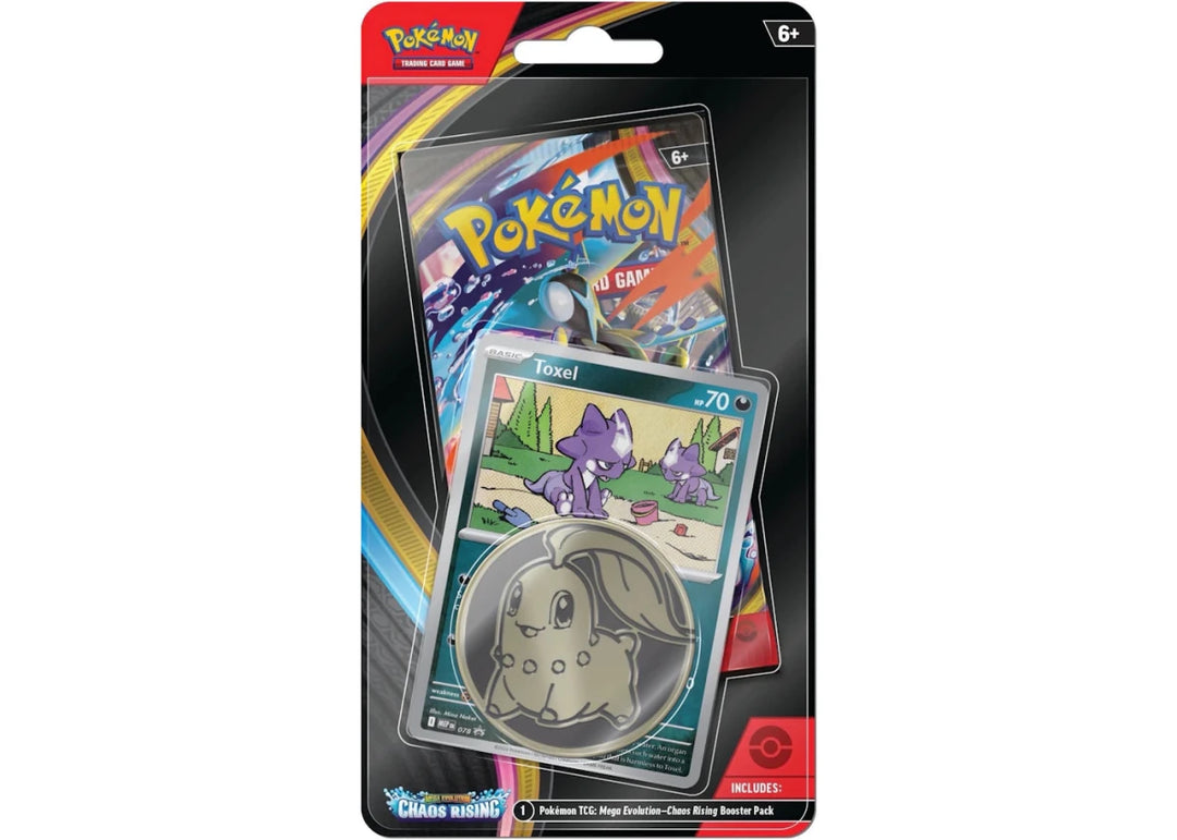 2026 Pokémon Mega Evolution Chaos Rising Toxel 3 Pack Blister - Pokemon - Jawns on Fire Sneakers & Shoes