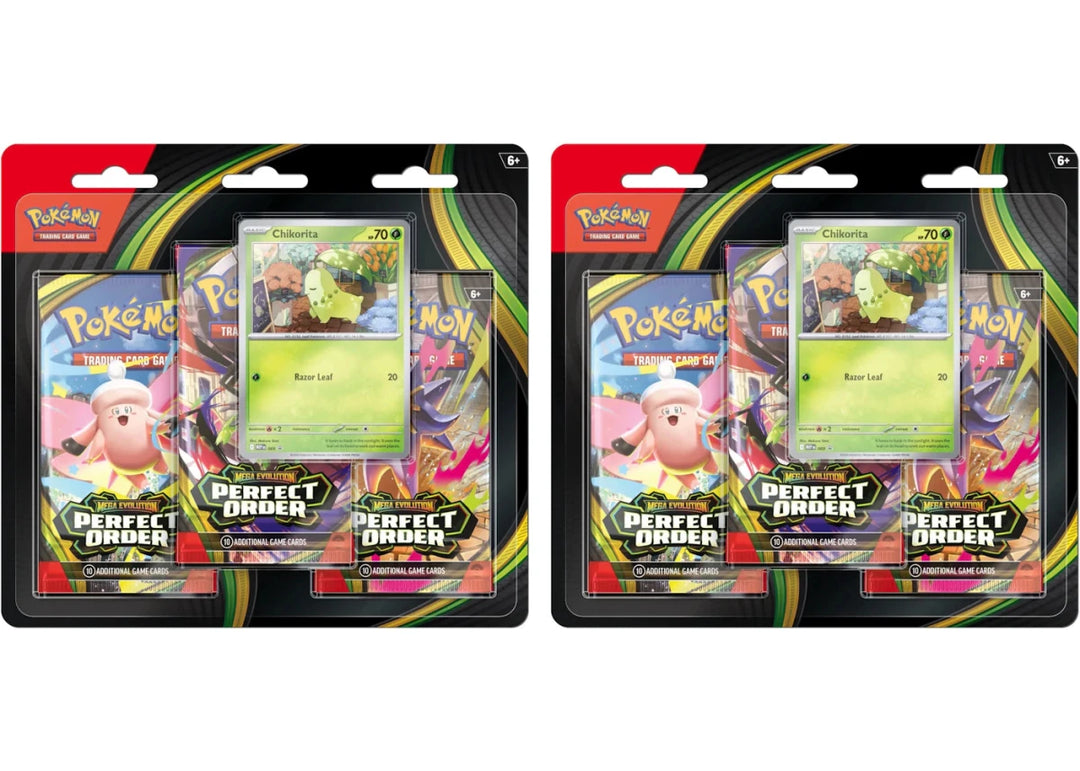 2026 Pokémon Mega Evolution Perfect Order Chikorita Blister Pack - Trading Cards - Jawns on Fire Sneakers & Shoes