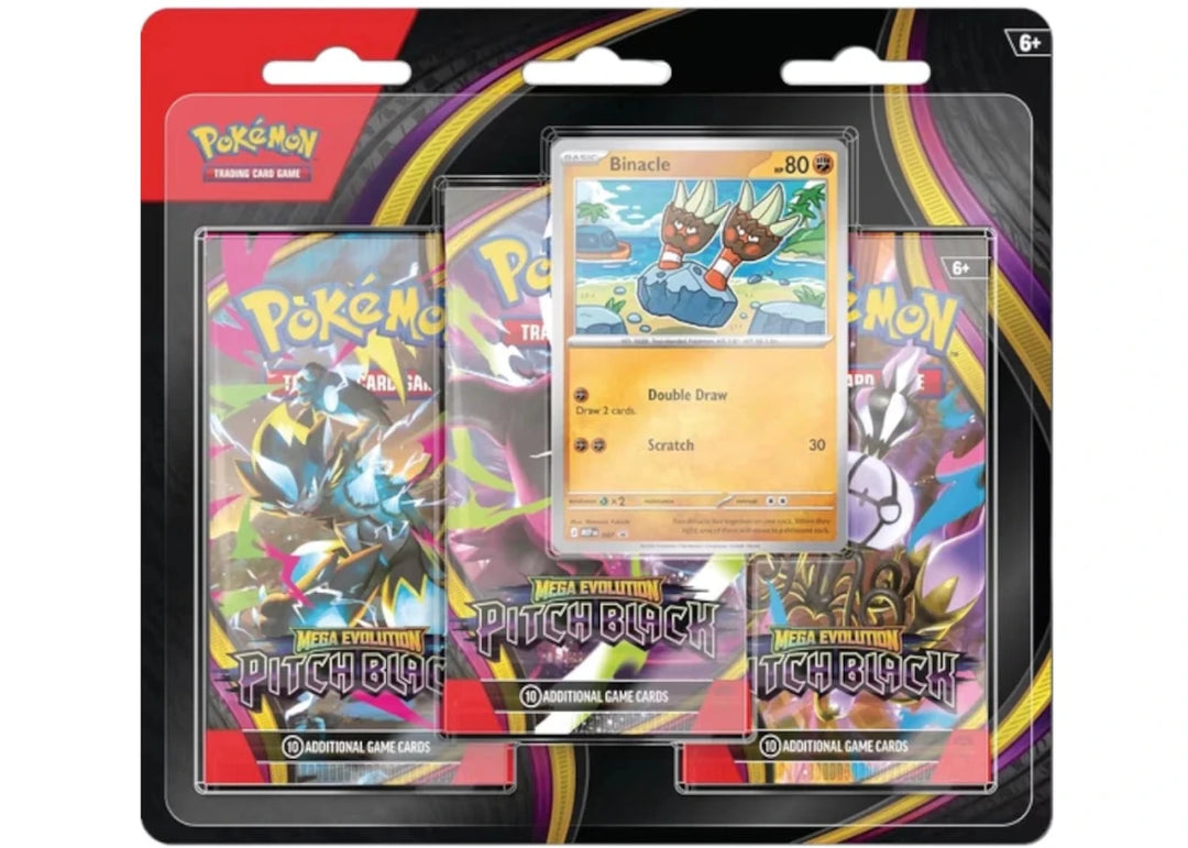 2026 Pokémon Mega Evolution Pitch Black 3 Pack Blister - Pokemon - Jawns on Fire Sneakers & Shoes