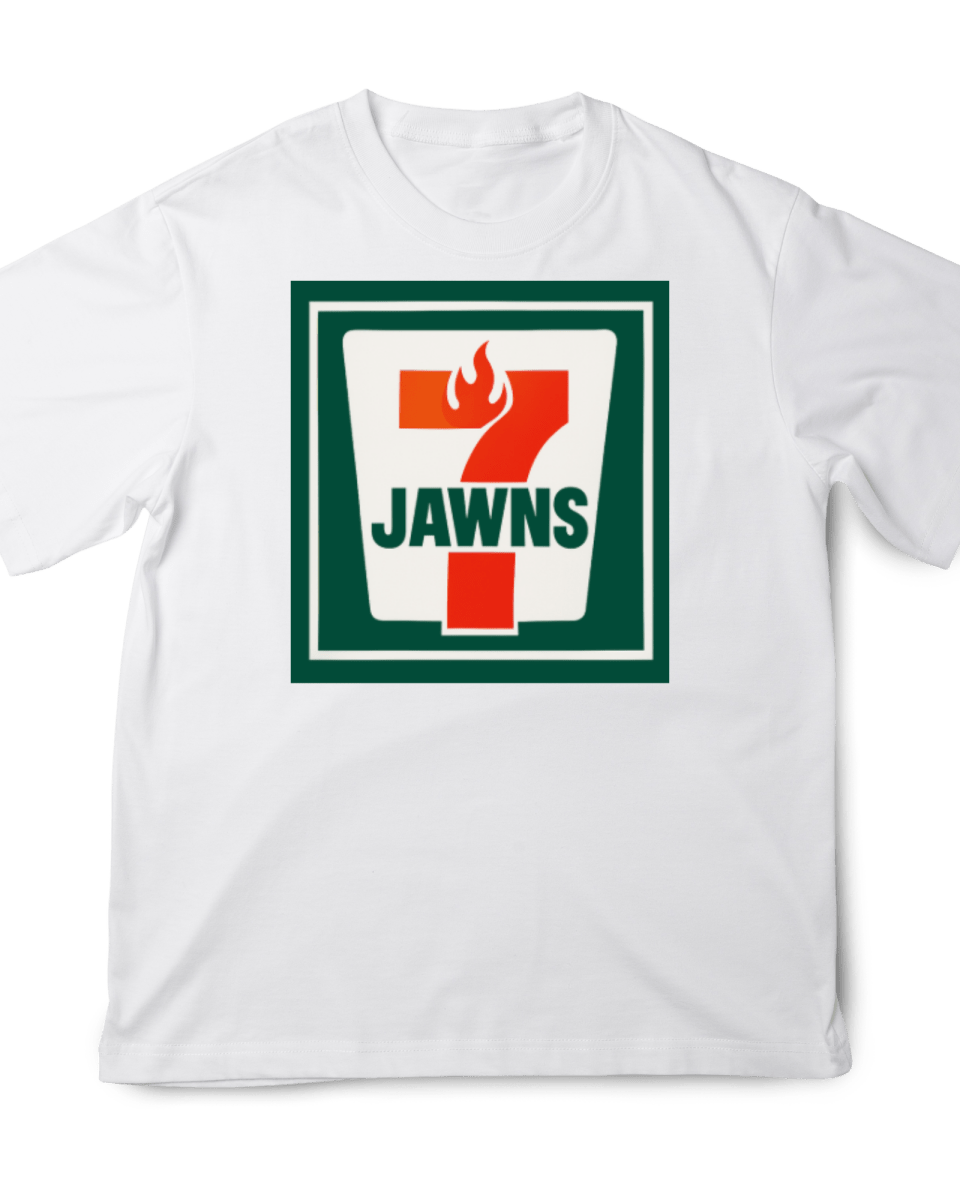 7/11 Jawns - Original Jawns - White T-Shirt - T-Shirt - Jawns on Fire Sneakers & Shoes