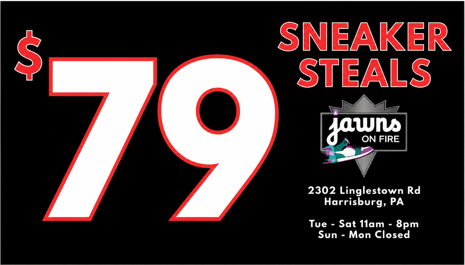 $79 Sneaker Steals Now at Jawns on Fire