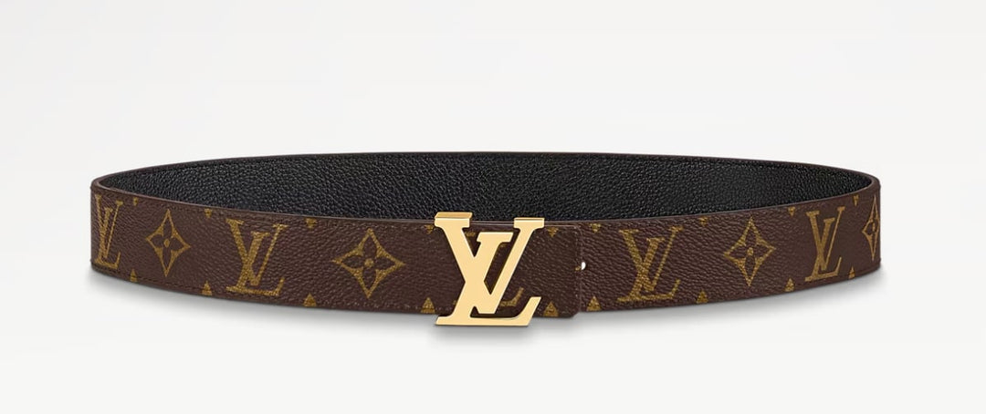 80/32 LV Initiales Reversible Belt Black/Monogram Womens Belt - Accessory - Jawns on Fire Sneakers &amp; Shoes