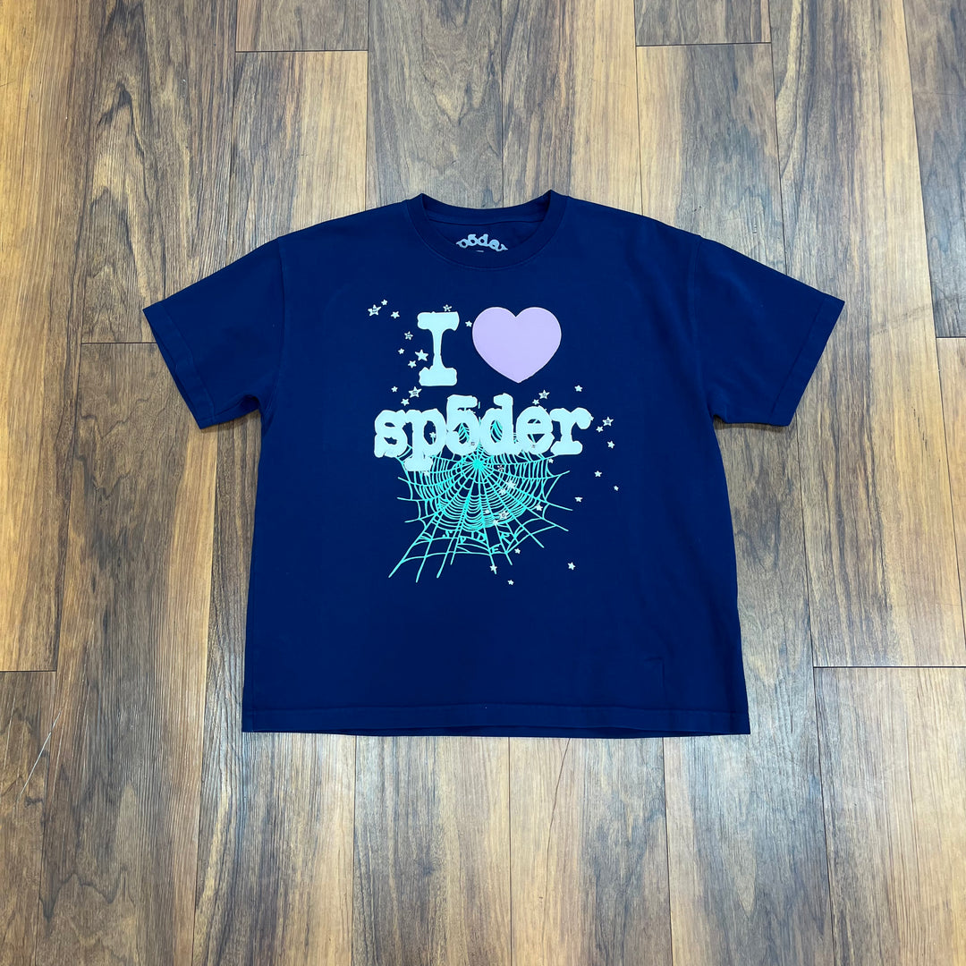 Sp5der Souvenir Tee - Navy - T - Shirt - Jawns on Fire Sneakers & Shoes