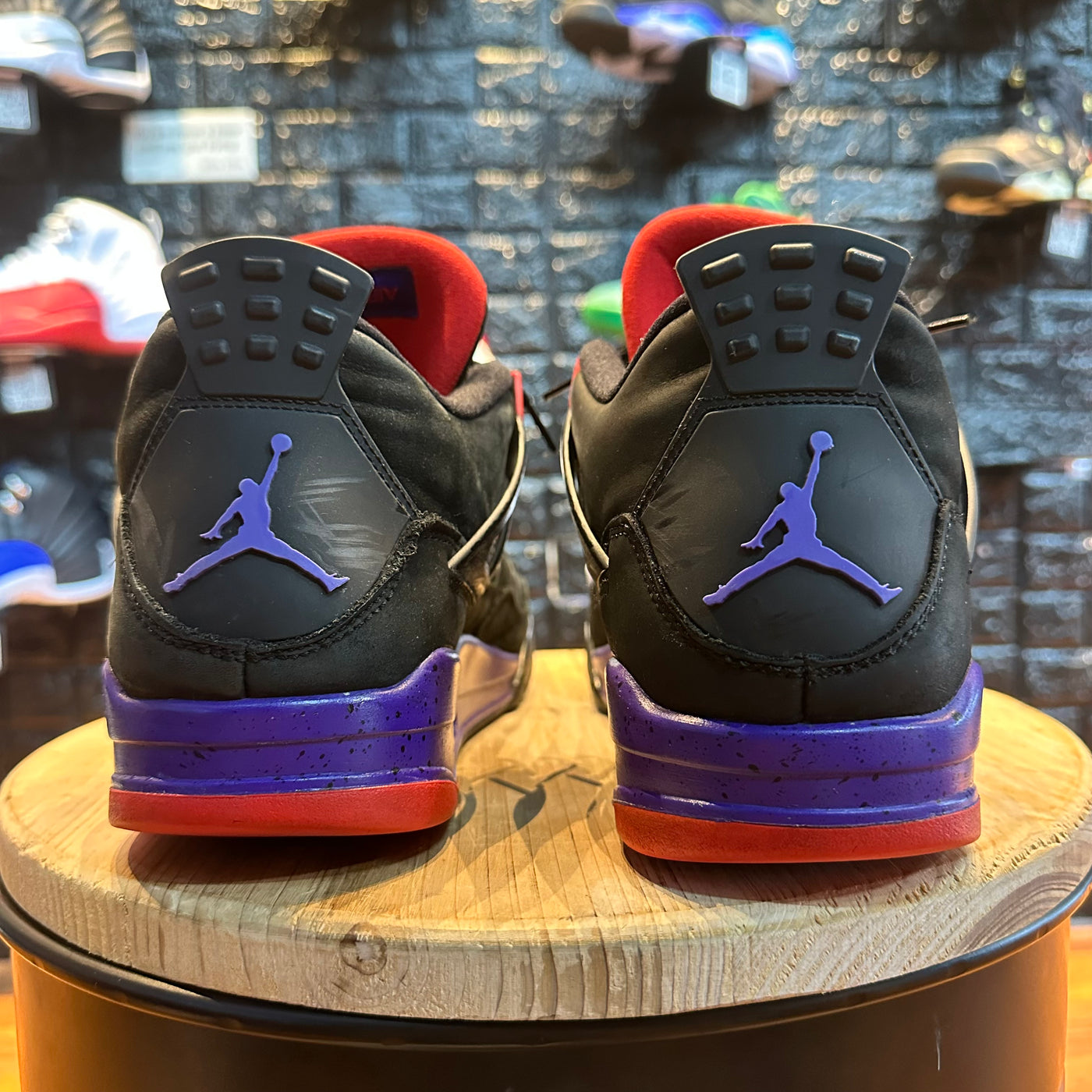 Jordan Air Jordan 4 Retro NRG Raptors Gently Enjoyed Used Men 10.5 Rep Box Mid Sneaker Jawns on Fire