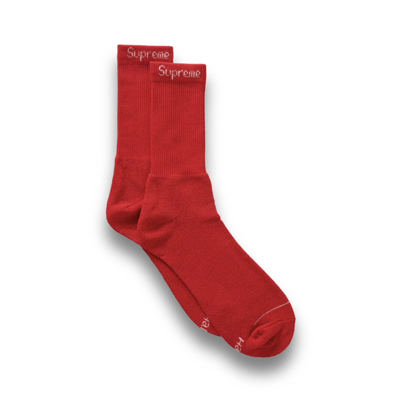 Supreme Hanes Crew Socks Red (4 Pack) - Outerwear - Jawns on Fire Sneakers & Streetwear