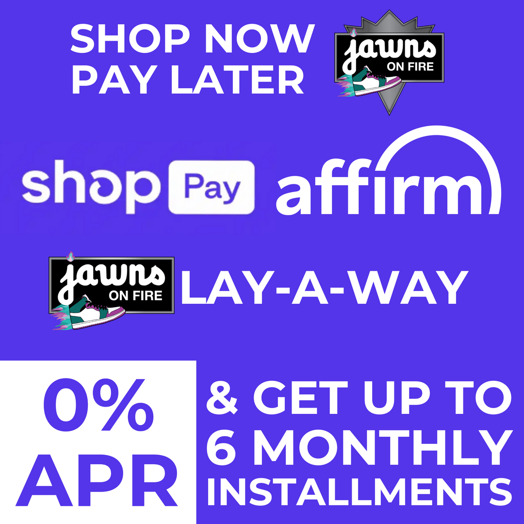 Get up to 6 months, 0% APR with Shop Pay, Affirm or Jawns on Fire Lay-A-Way