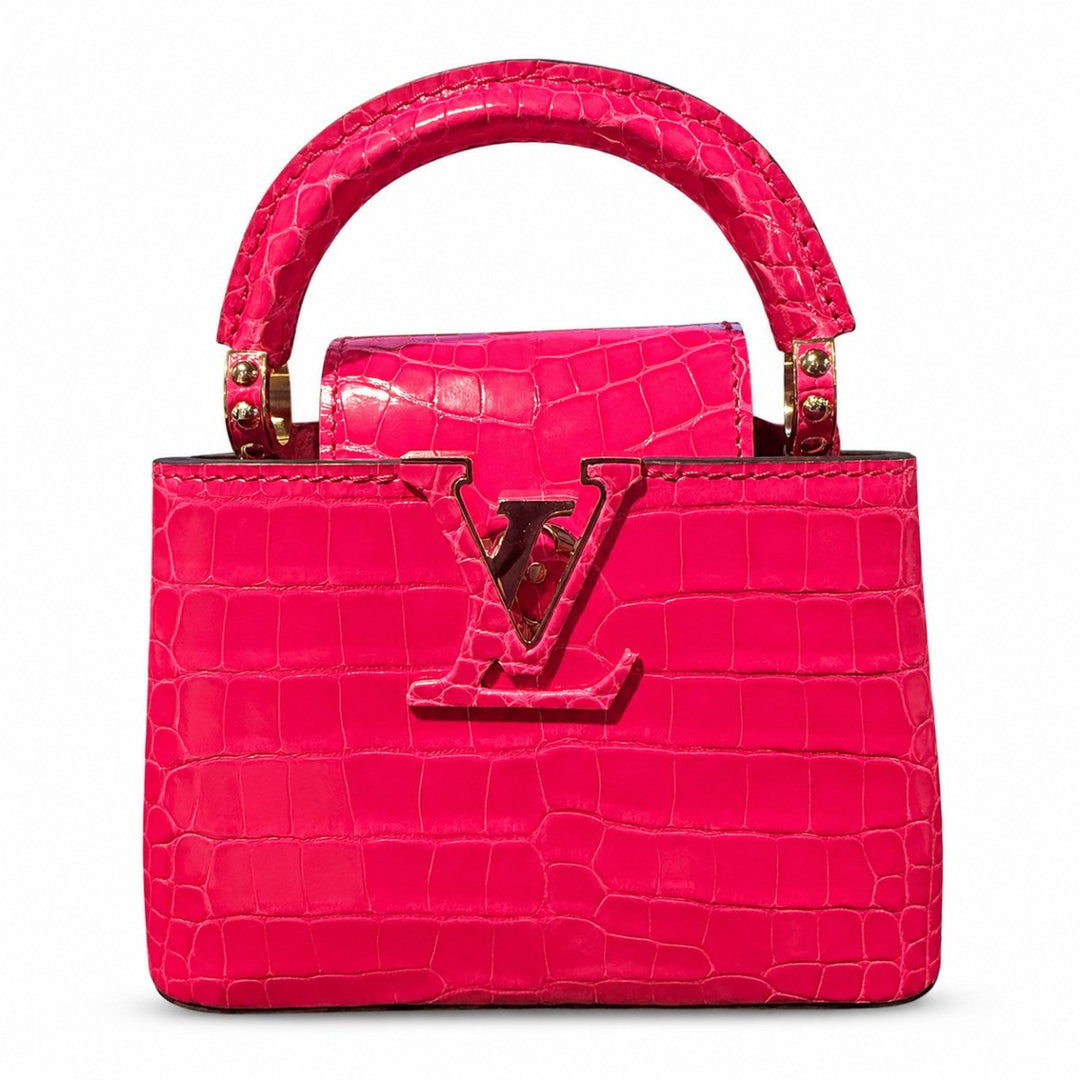 A Louis Vuitton Alligator Capucines BB Fuchsia - Handbags - Jawns on Fire Sneakers &amp; Shoes