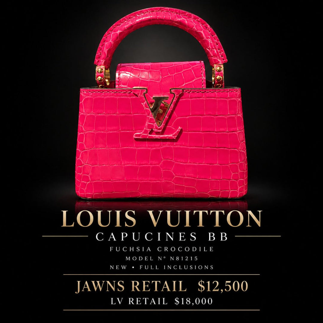 A Louis Vuitton Alligator Capucines BB Fuchsia - Handbags - Jawns on Fire Sneakers & Shoes