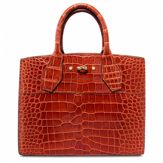 A Louis Vuitton Alligator City Steamer MM Sienna Brown - Handbags - Jawns on Fire Sneakers &amp; Shoes