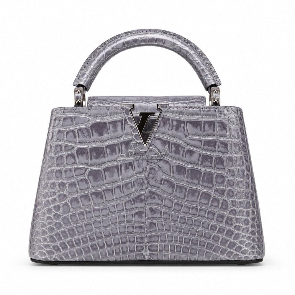 A Louis Vuitton Crocodile Capucines BB Silver - Handbags - Jawns on Fire Sneakers & Shoes