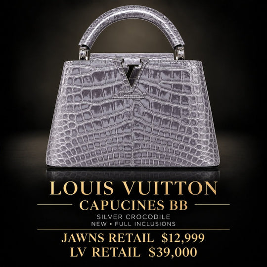 A Louis Vuitton Crocodile Capucines BB Silver - Handbags - Jawns on Fire Sneakers &amp; Shoes