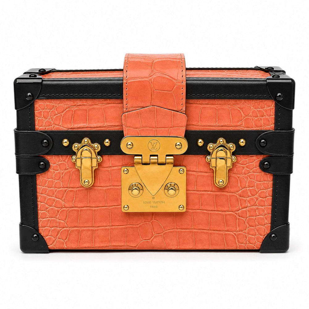 A Louis Vuitton Crocodile Petite Malle Coral Pink - Handbags - Jawns on Fire Sneakers & Shoes