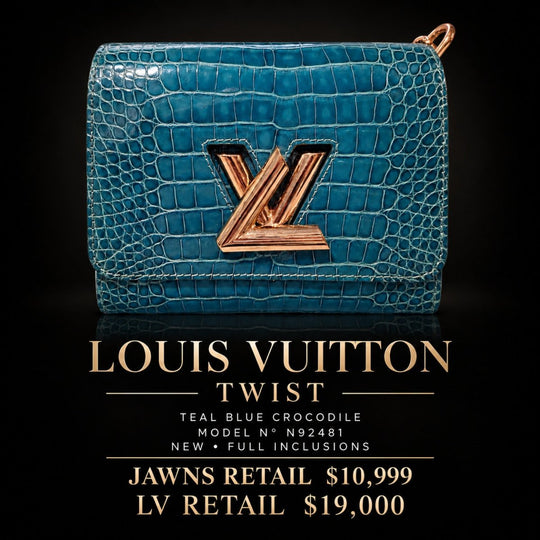 A Louis Vuitton Twist Exotic Leather Teal Blue - Handbags - Jawns on Fire Sneakers &amp; Shoes