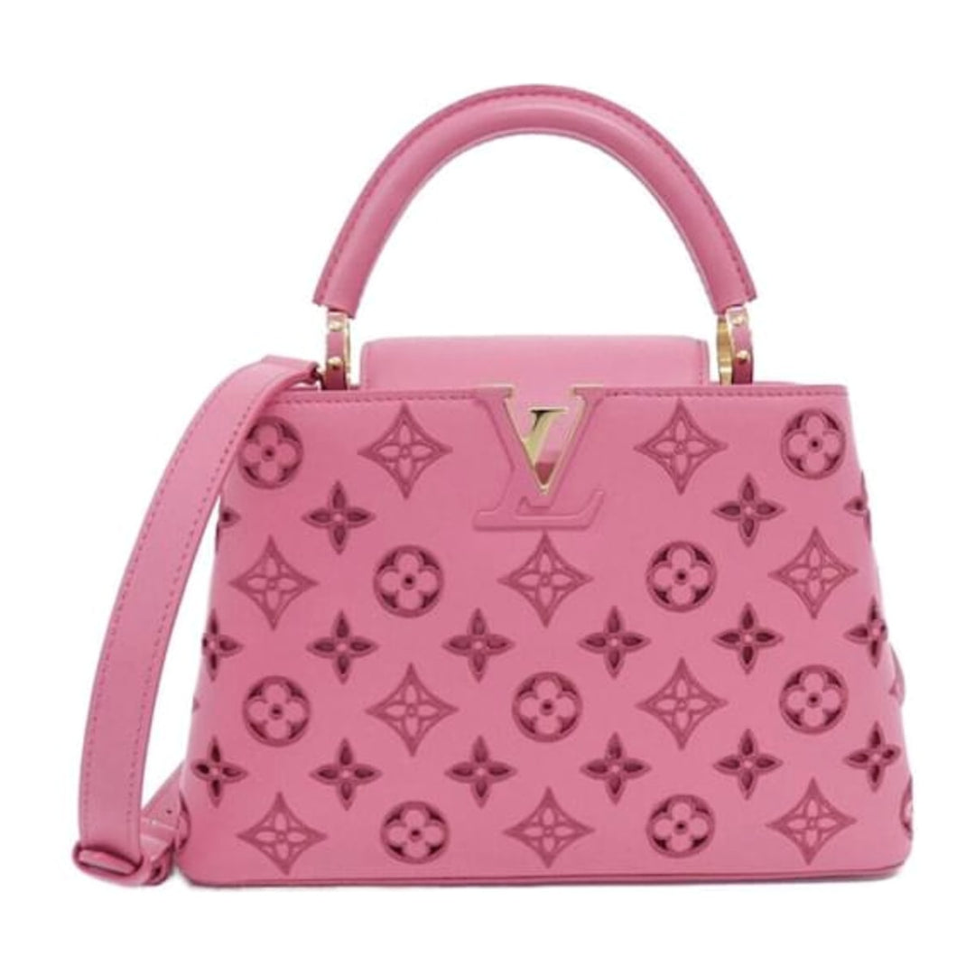 Louis Vuitton Capucines BB Pink Broderie Leather Monogram - Limited Edition