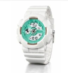 Activa Pixel X Invicta Digital Unisex Watch - 50mm, White