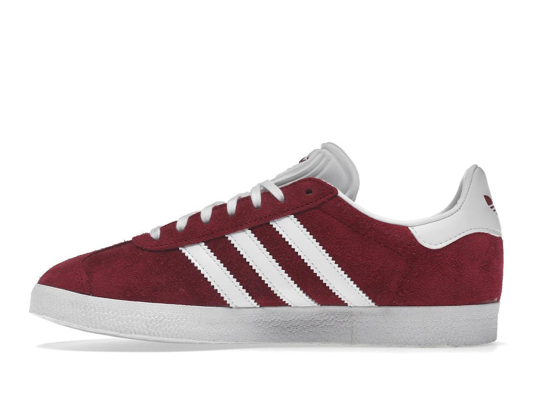 adidas Gazelle Collegiate Burgundy White - Sneakers - Jawns on Fire Sneakers &amp; Shoes