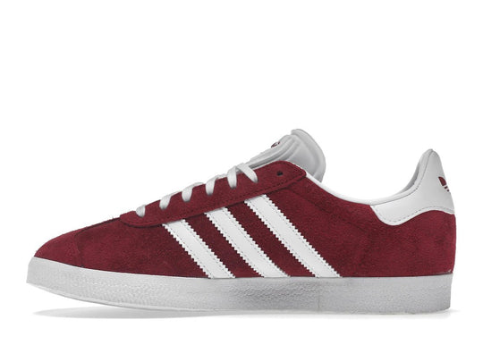 adidas Gazelle Collegiate Burgundy White - Sneakers - Jawns on Fire Sneakers &amp; Shoes