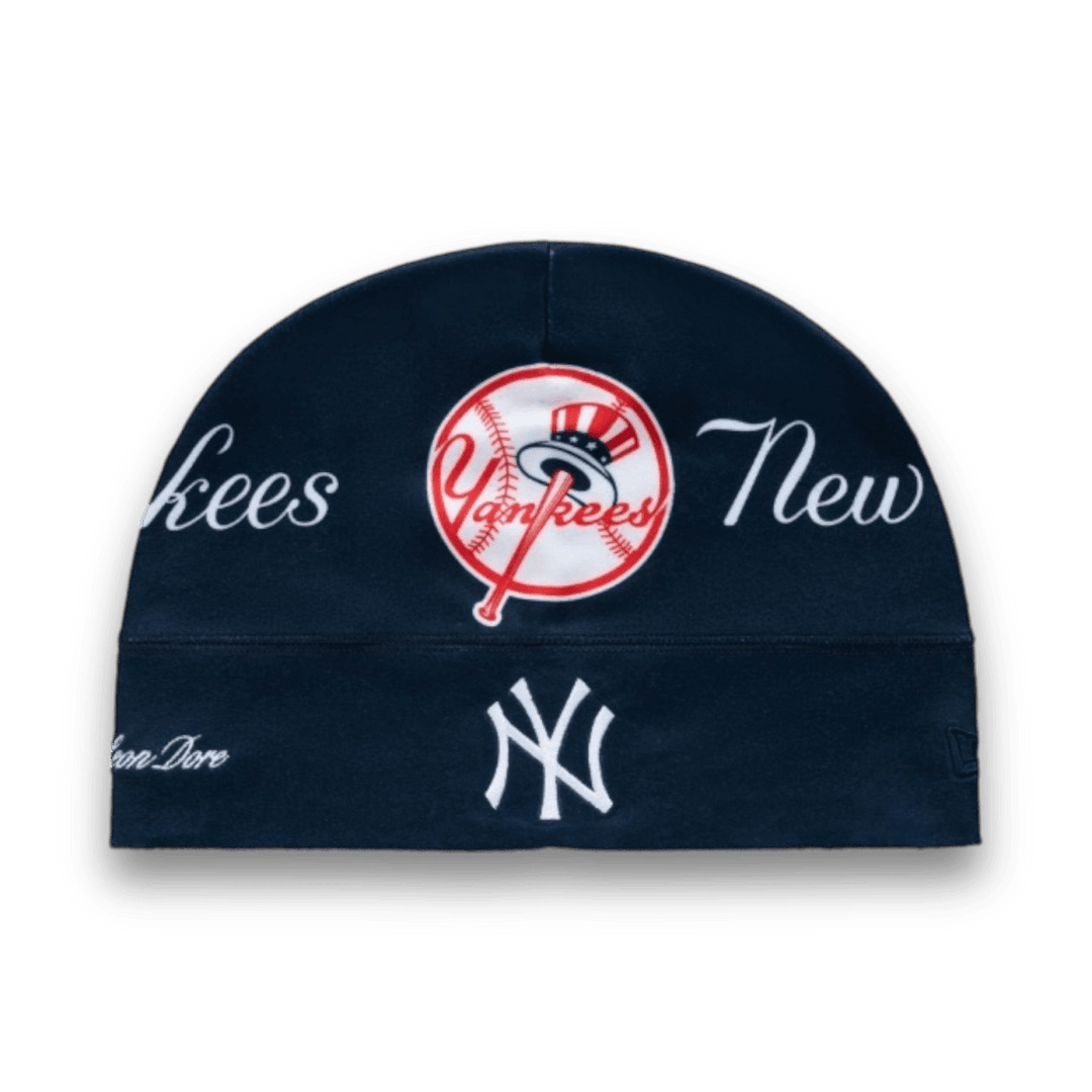 Aime Leon Dore x New Era Yankees Fleece Skull Cap Navy - Clothing Accessory - Jawns on Fire Sneakers &amp; Shoes