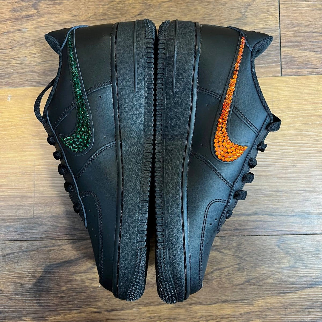 Air Force 1 Low Black Blingy Jawn - Sneakers - Jawns on Fire Sneakers & Shoes